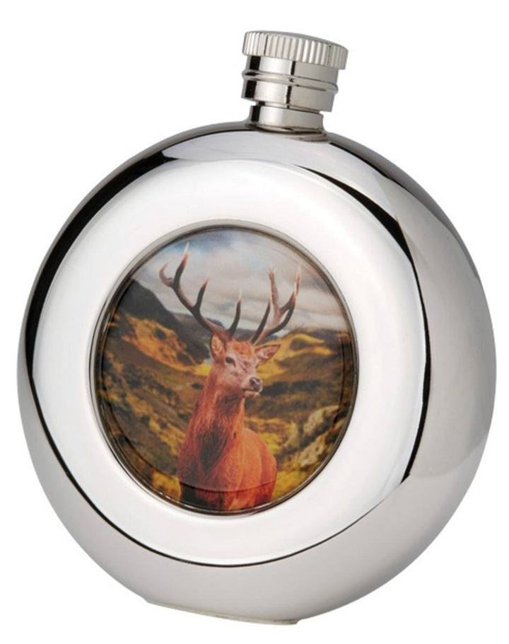 Bisley 4.5oz Round Stainless Steel Hip Flask