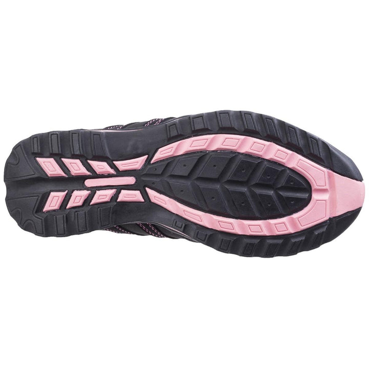 Amblers Safety FS47 Heat Resistant Lace Up Safety Trainer Black/Pink