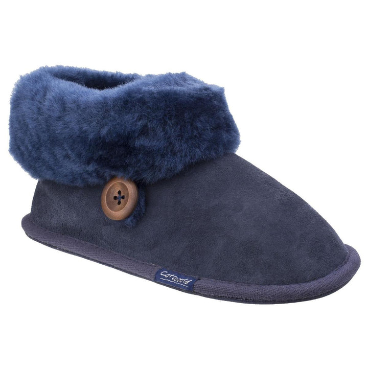 Cotswold Wotton Sheepskin Bootie Dark