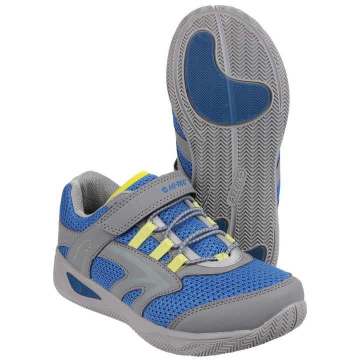 Hi-Tec Thunder Trainer Grey/ Colbalt/ Limoncello