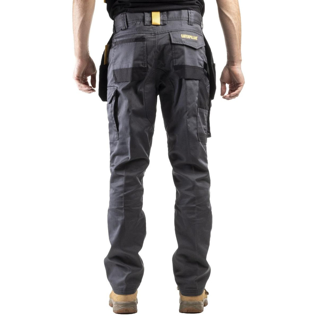 Caterpillar Essentials Knee Pocket Work Trouser Dark Shadow, 32" Leg