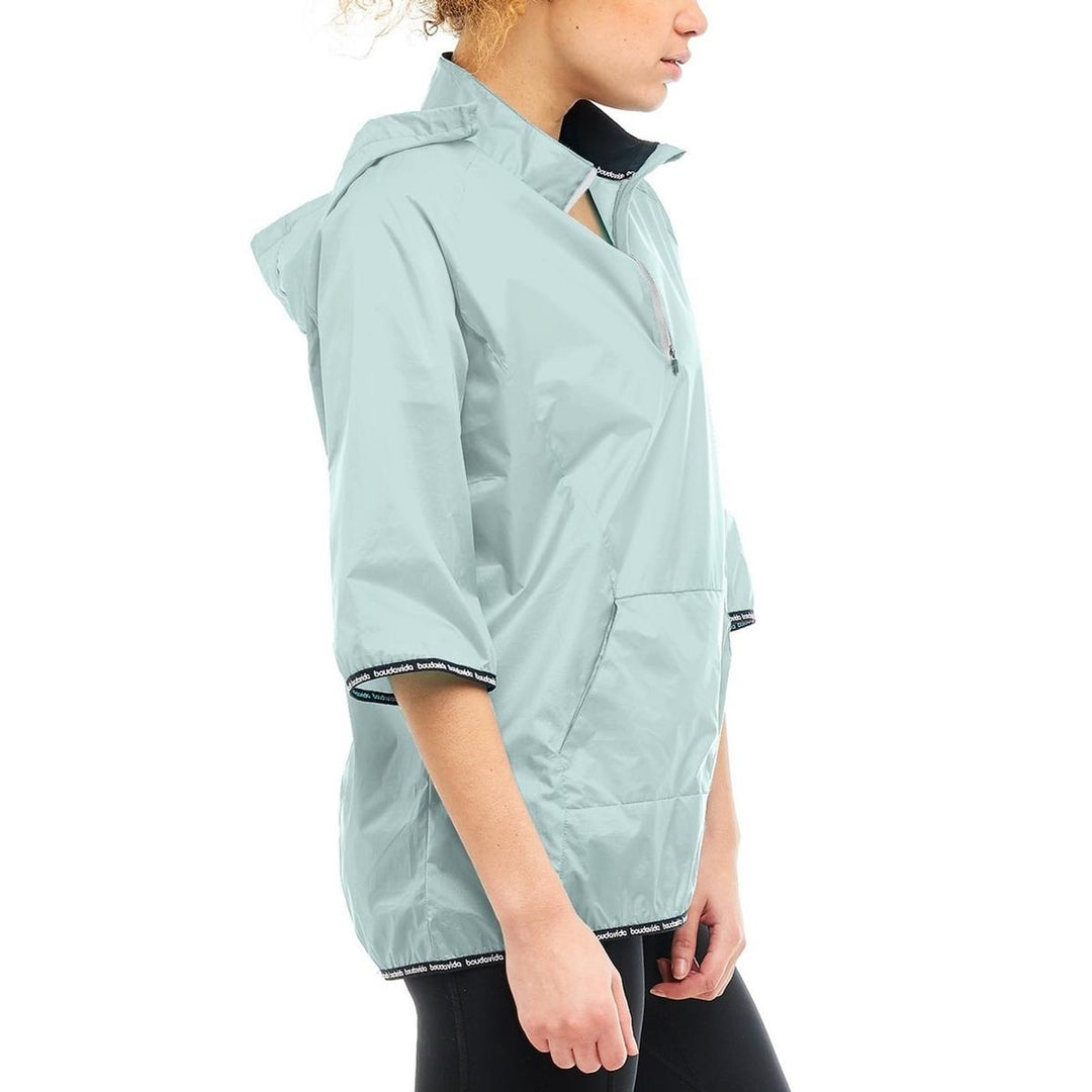 Boudavida Boudavida Packable Rain Mac Light Turquoise/Mint