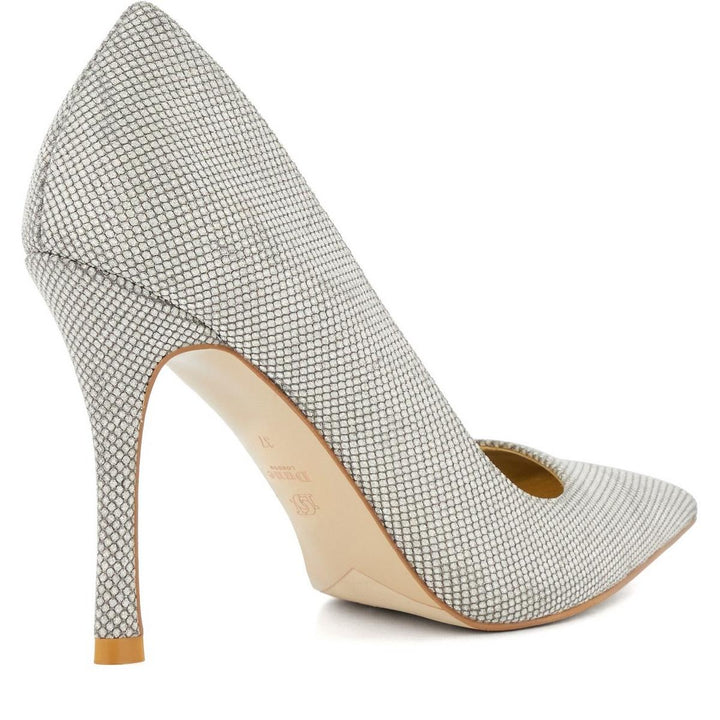 Dune Attention Court Shoes Silver