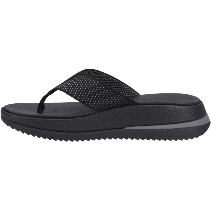 Fitflop Surff Two-tone Toe Post Sandals Black