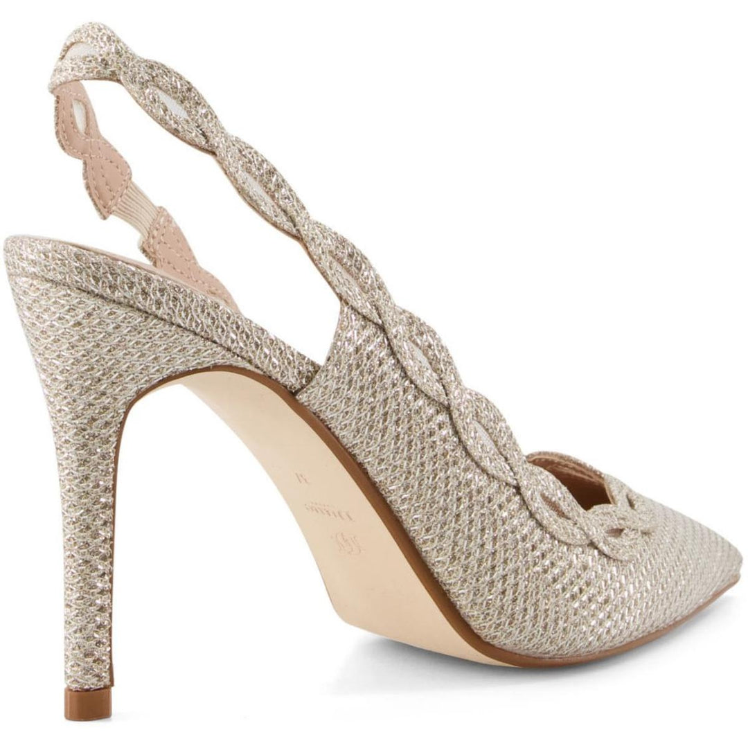 Dune Dollys Court Heels Gold