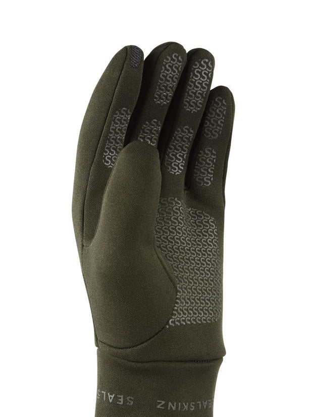Sealskinz Acle Water Repellent Nano Fleece Glove Olive Unisex GLOVE