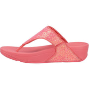 Fitflop Lulu Glitter Toe-Post Sandals Rosy Coral