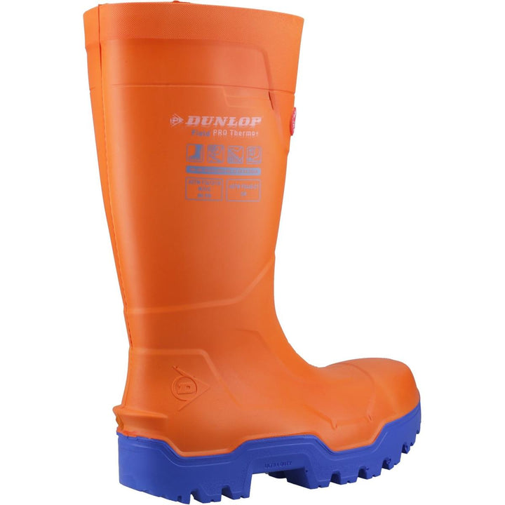 Dunlop FIELDPRO THERMO+ Safety Wellington Orange