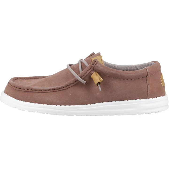 HEYDUDE Wally Craft Suede Shoe Brown