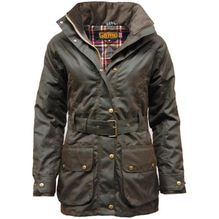 Game Technical Apparel Cantrell Padded Antique Waxed Jacket Brown