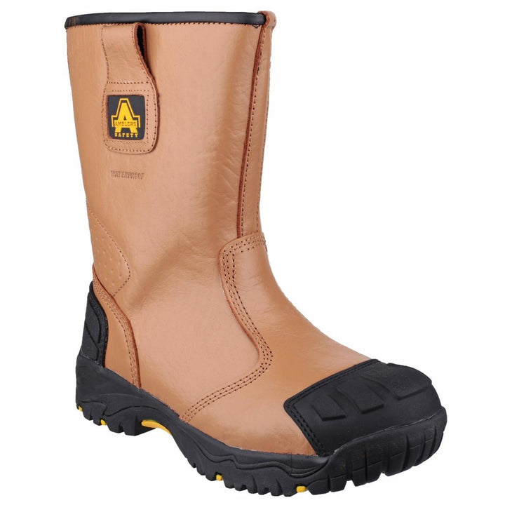 Amblers Safety FS143 Waterproof pull on Safety Rigger Boot Tan