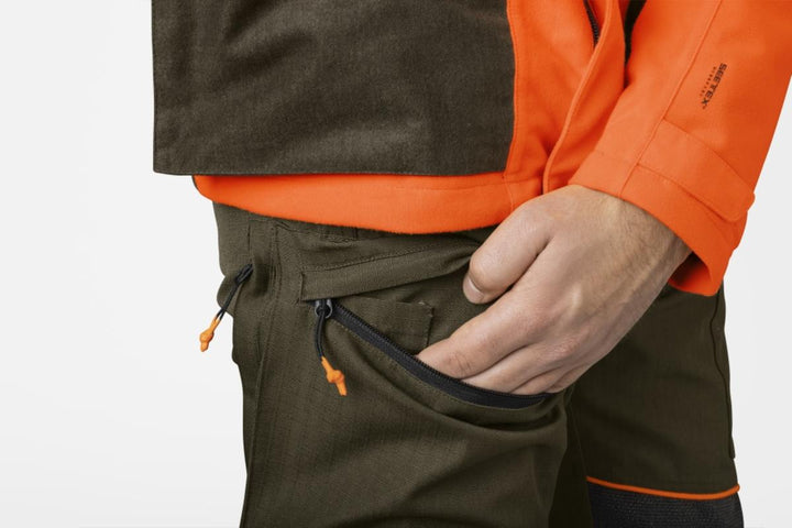 Seeland Venture trousers Pine green/Hi-Vis orange