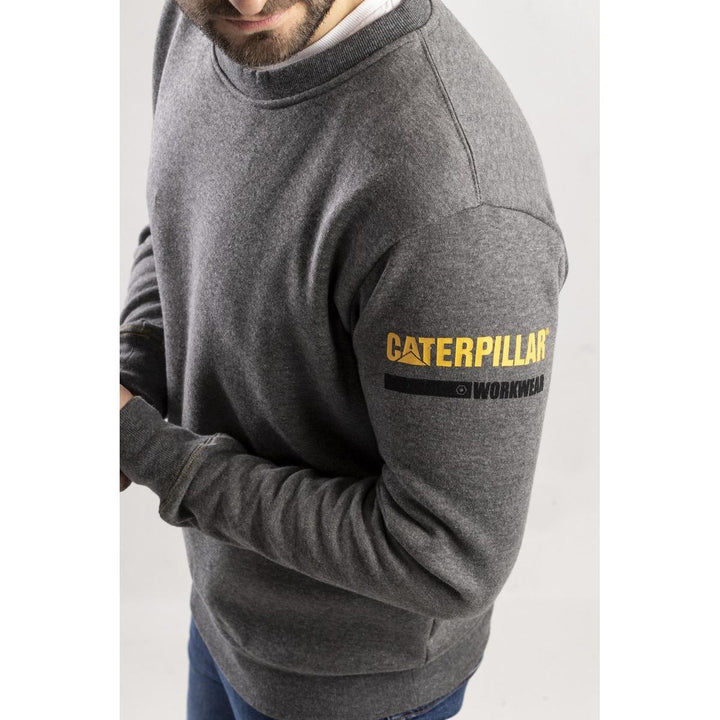 Caterpillar Essentials Crew Neck Sweater Dark Heather