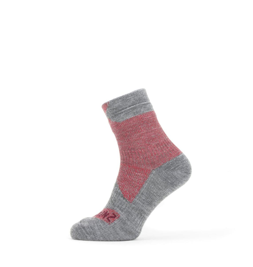 Sealskinz Waterproof All Weather Ankle Length SockRed/Grey MarlUnisex