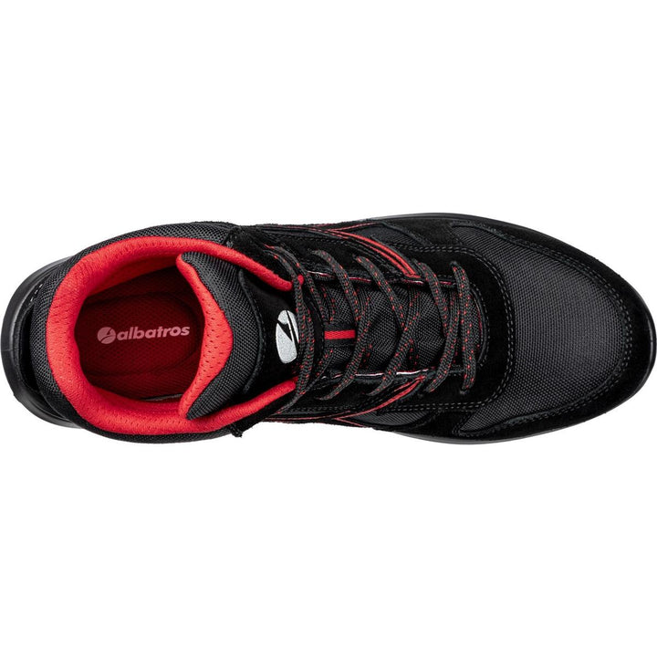 Albatros Clifton Mid Safety Boot Black/Red