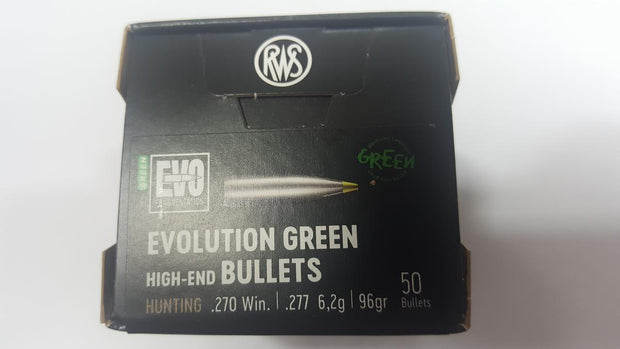 RWS LFA Evo Green .270 96grn Bullet Head 50pk