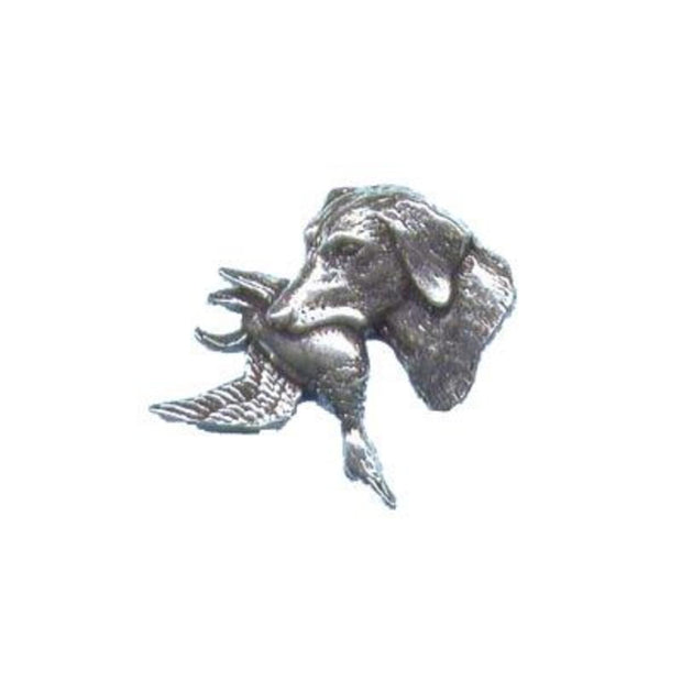 Bisley Pewter Pin No.12 Labrador with Duck