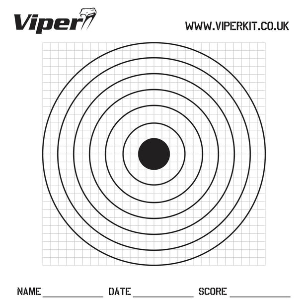 Viper Pro Target Paper Targets 175x175mm