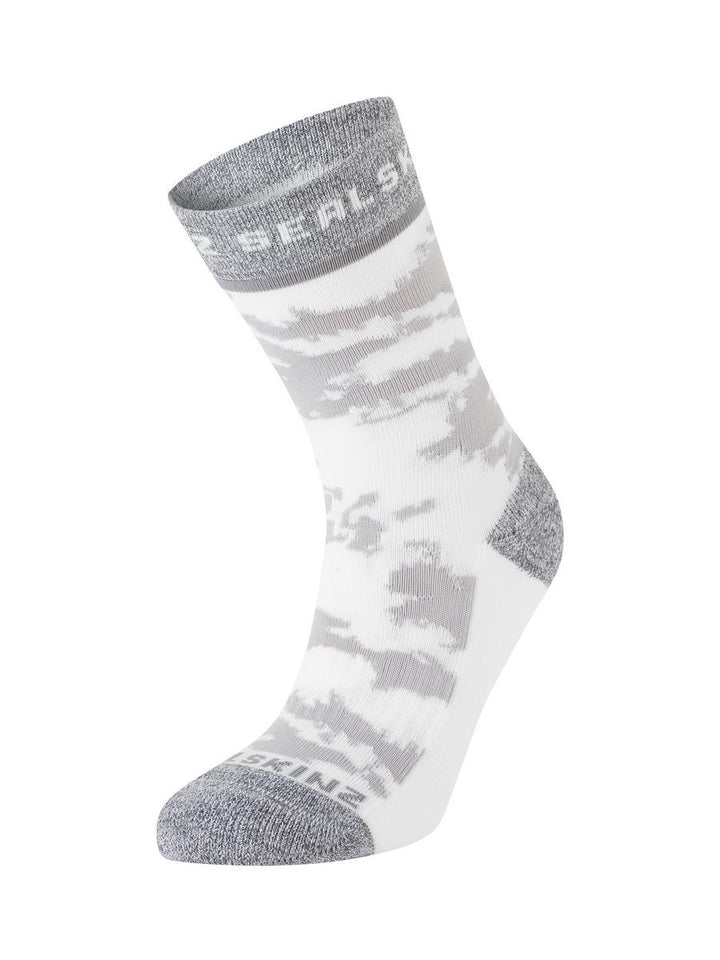 Sealskinz Reepham Mid Length Women's Jacquard Active Sock Cream/Light Grey Marl/Pink Women's SOCK