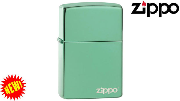 Bisley Zippo Lighter Classic High Polish Green with Logo