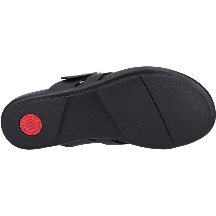 Fitflop Gracie Buckle Toe Post Sandals Black