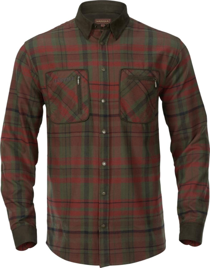 Harkila Pajala shirt Red autumn check