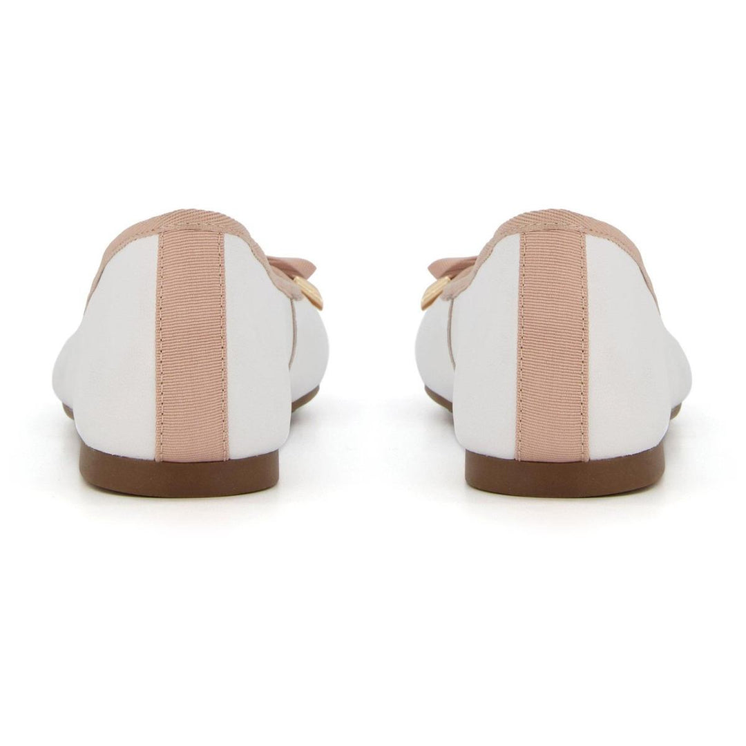 Dune Hartlyn Ballerina Shoes White