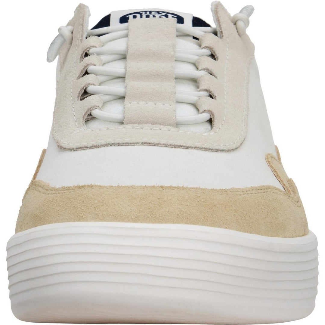 HEYDUDE Hudson Canvas Trainer White/Grey