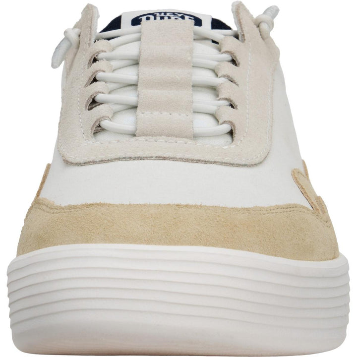 HEYDUDE Hudson Canvas Trainer White/Grey