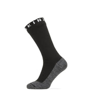 Sealskinz Waterproof Warm Weather Soft Touch Mid Length SockBlack/Grey Marl/WhiteUnisex
