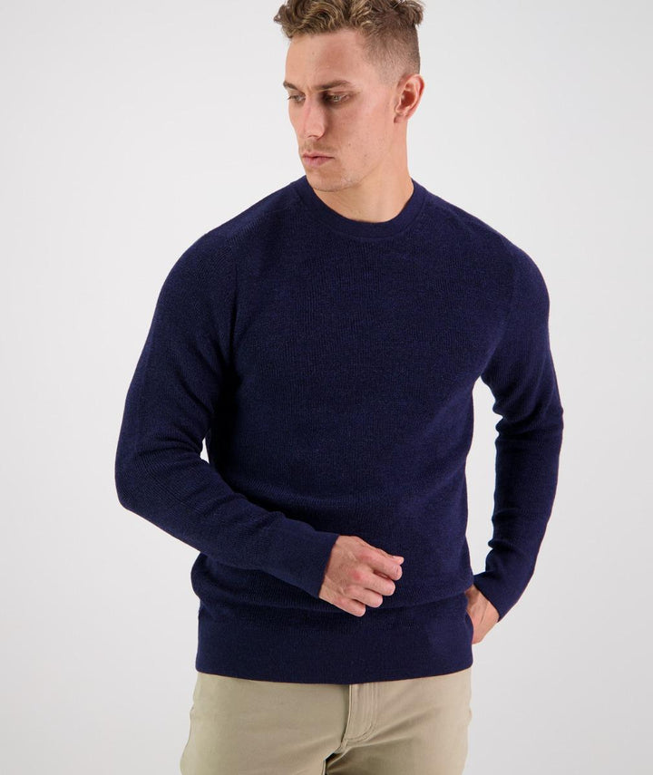 Swanndri Otahu River Crew Neck Merino Ink