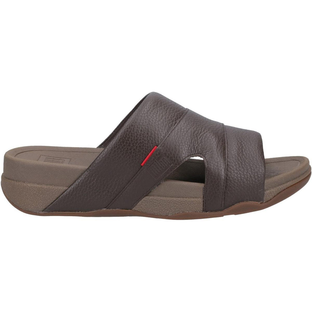 Fitflop Freeway Slide Chocolate Brown