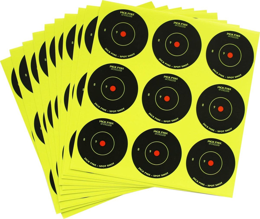 Jack Pyke 2'' Spot Shot Targets 10 Sheets