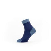 Sealskinz Wretham Waterproof Warm Weather Ankle Length Sock Navy Blue Unisex