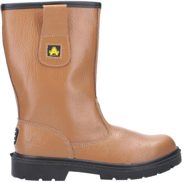 Amblers Safety FS124 Water Resistant Pull on Safety Rigger Boot Tan
