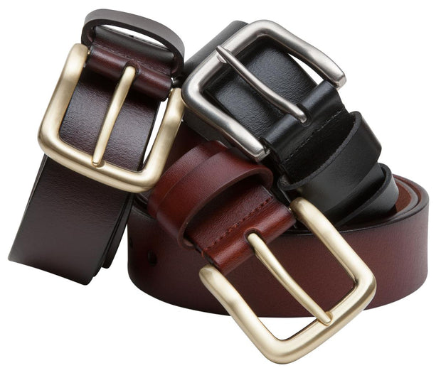 Hoggs of Fife Hoggs Luxury Leather Belt Dark Brown