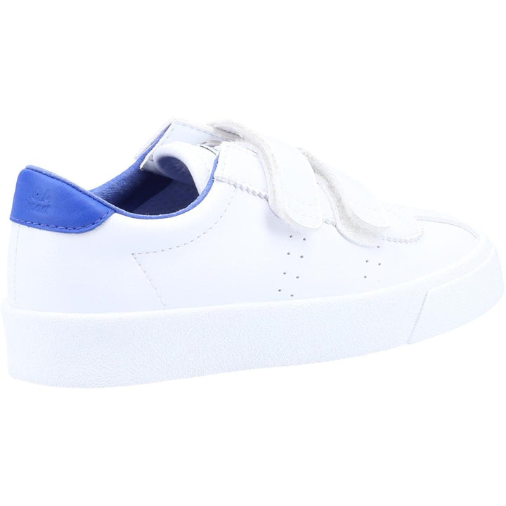 Superga 2843 Club S Straps Vegan Leather Trainers White-Blue Cold