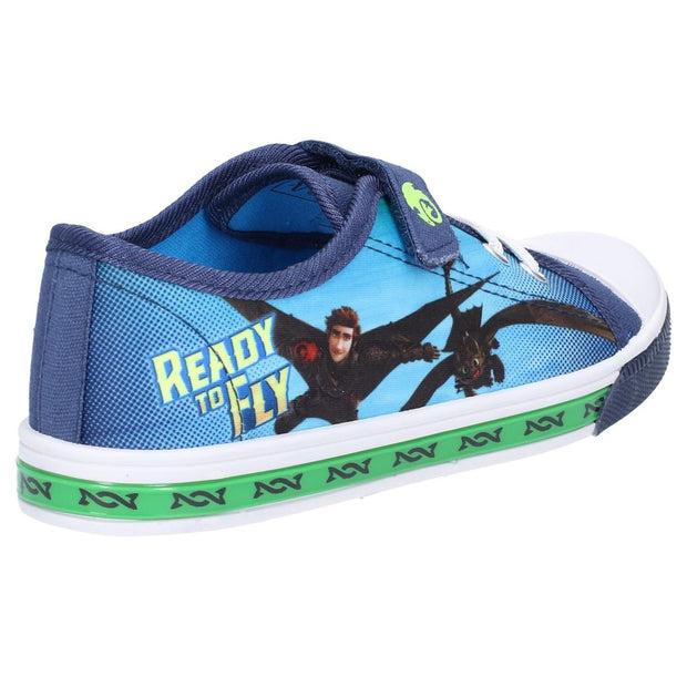 Leomil How to train your dragon Low Sneakers touch fastening shoe Navy