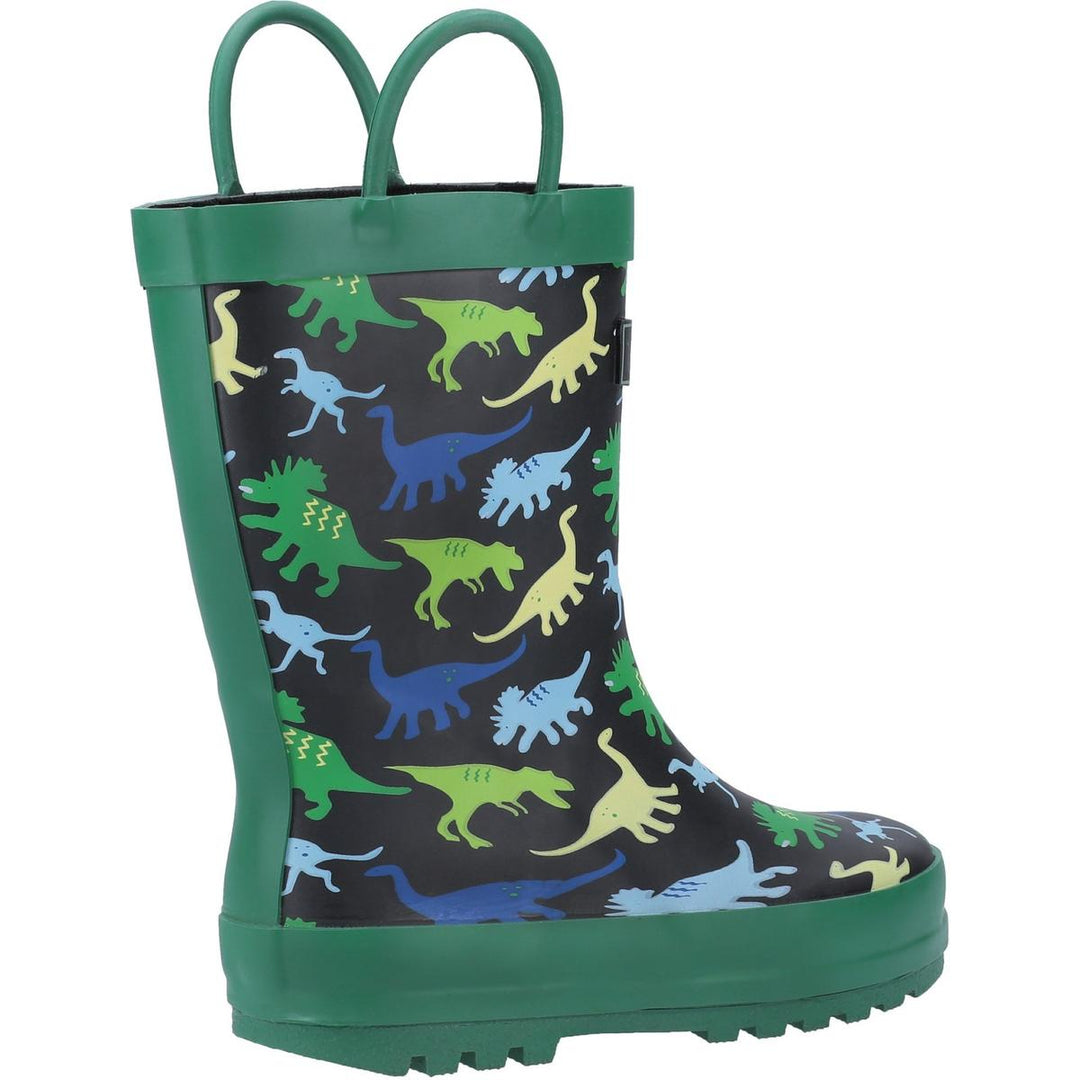 Cotswold Sprinkle Junior Wellington Boot Dinosaur – view 3