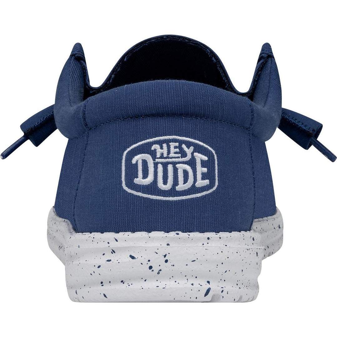 HEYDUDE Wally Slub Canvas Shoe True Blue
