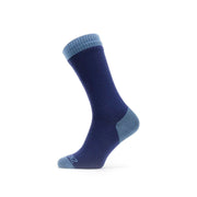 Sealskinz Wiveton Waterproof Warm Weather Mid Length Sock Navy Blue Unisex SOCK