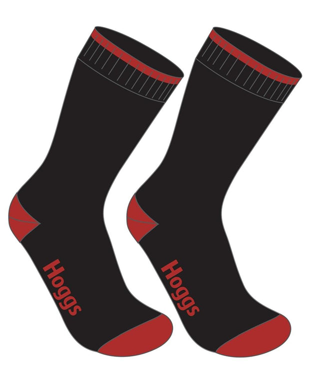 Hoggs of Fife Performance Thermal Work Sock (Twin Pack) Black