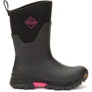 Muck Boots Arctic Ice Mid Wellingtons Black/Hot Pink