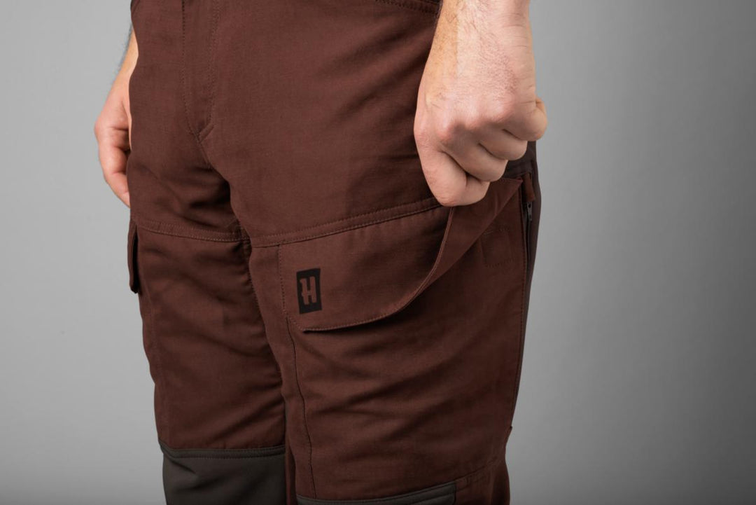 Harkila Scandinavian trousers - Bloodstone red/Shadow brown