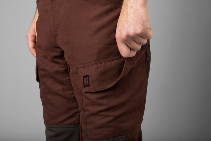 Harkila Scandinavian trousers - Bloodstone red/Shadow brown