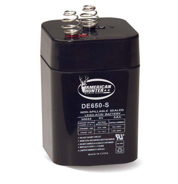HME BL-650-S / 6V 5 AMP HR LANTERN RECHARGEABLE BATTERY / SPRING TOP CLAM PACK