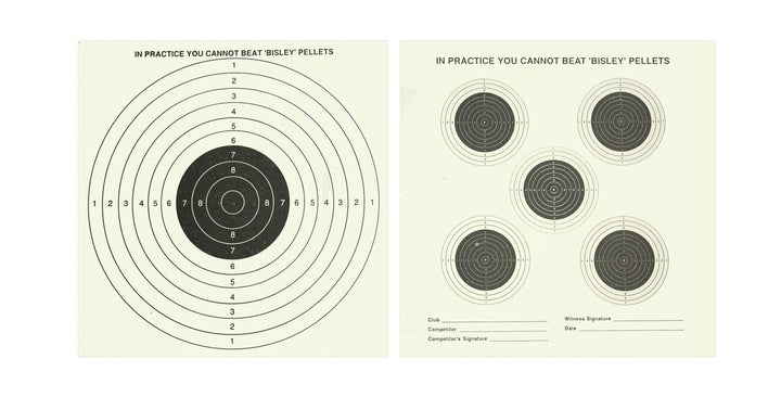 Bisley 14cm Standard Targets Grade 1 Pack Of 1000 Loose
