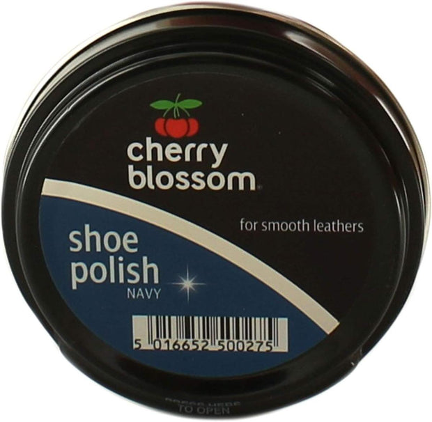 Cherry Blossom Shoe Polish Paste Navy