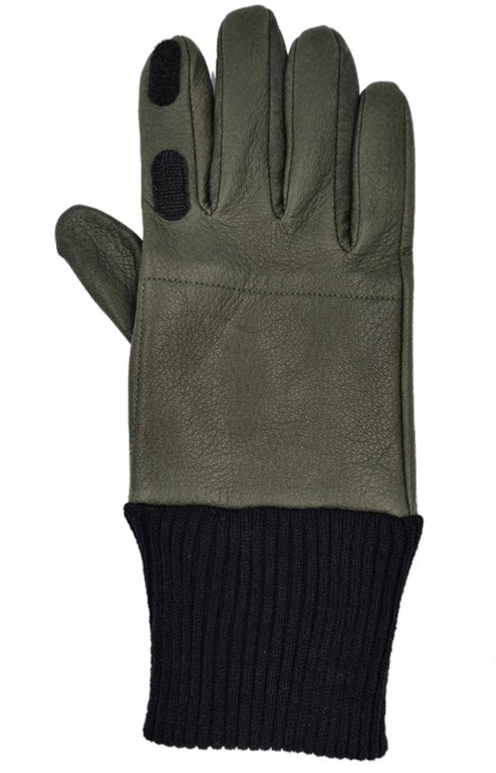 Bisley Leather Gloves - Green