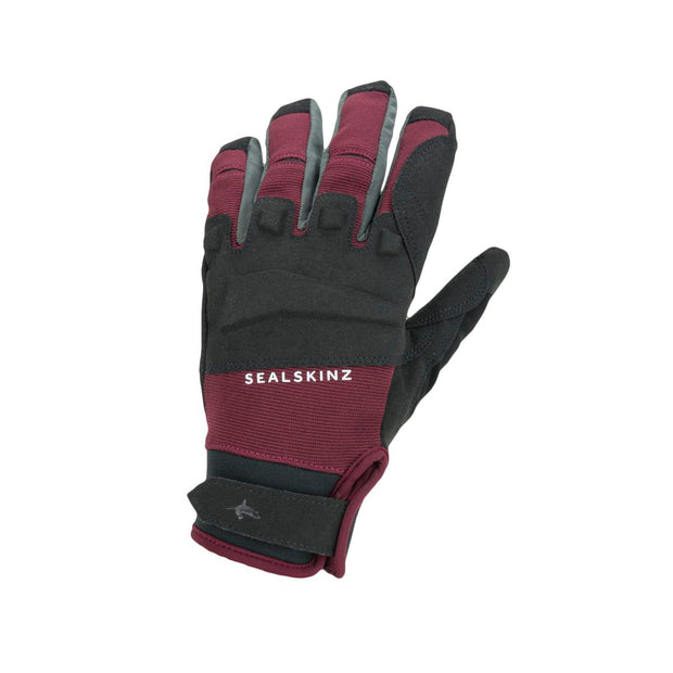 Sealskinz Sutton Waterproof All Weather MTB Glove Black/Red Unisex GLOVE
